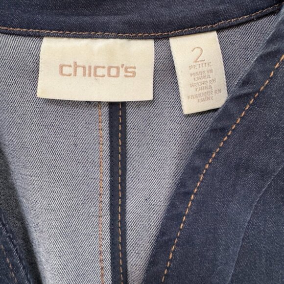 CHICOS Top / Jacket – Denim – Size L - Picture 2 of 2
